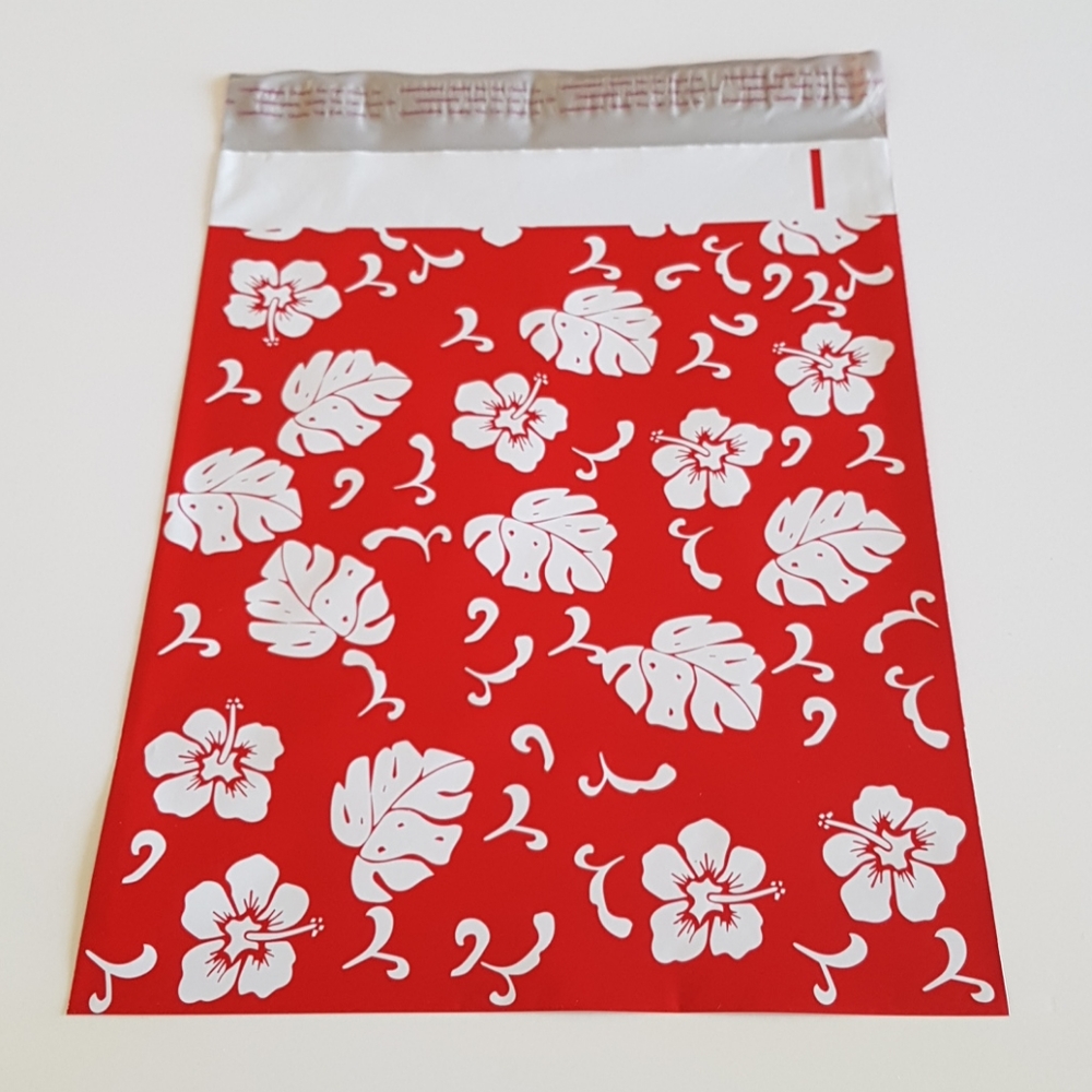 25 pcs Leaves Flowers Poly Mailers 10"x13" inches